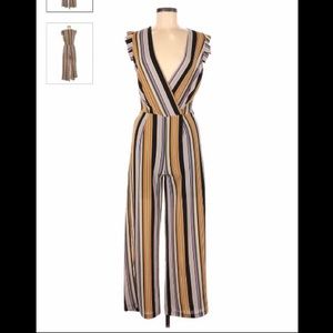 Monteau Colorful Striped Jumpsuit